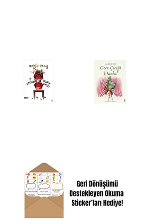 Kalbin Güneybatısı + Gece Çiçeği İstanbul + Okuma Sticker'ları