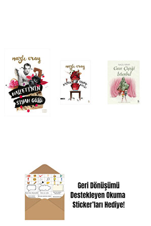 Halfeti’nin Siyah Gülü + Kalbin Güneybatısı + Gece Çiçeği İstanbul + Okuma Sticker'ları