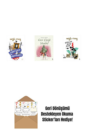 Hayatımın Müsveddesi + Gece Çiçeği İstanbul + Yıldızlar Mektup Yazar + Okuma Sticker'ları