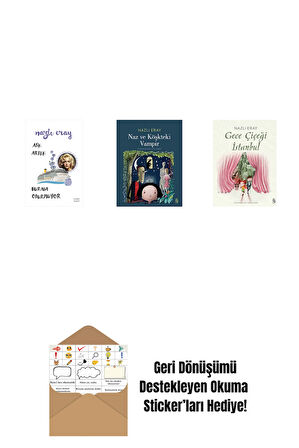 Aşk Artık Burada Oturmuyor + Naz ve Köşkteki Vampir + Gece Çiçeği İstanbul + Okuma Sticker'ları