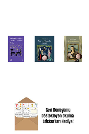 Everest Açıkhava 15 - Nazlı Eray: Ömür Uzatma Kahvehanesi  Seçme Öyküler + Naz ve Köşkteki Vampir + Mırmır Osman + Okuma Sticker'ları