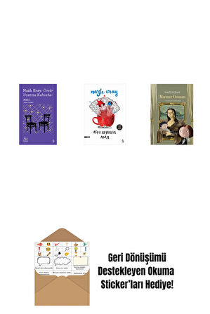 Everest Açıkhava 15 - Nazlı Eray: Ömür Uzatma Kahvehanesi  Seçme Öyküler + Aşkı Giyinen Adam + Mırmır Osman + Okuma Sticker'ları