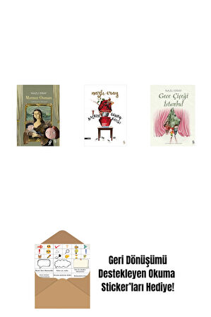 Mırmır Osman + Kalbin Güneybatısı + Gece Çiçeği İstanbul + Okuma Sticker'ları