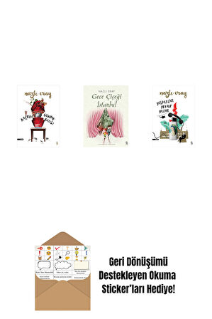 Kalbin Güneybatısı + Gece Çiçeği İstanbul + Yıldızlar Mektup Yazar + Okuma Sticker'ları