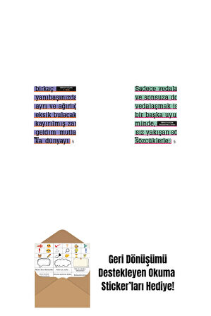 A ! Etika + Parçalanmış Divan + Okuma Sticker'ları