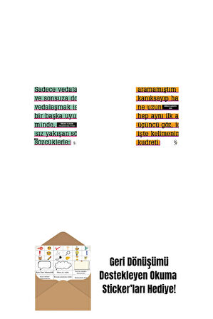 Parçalanmış Divan + Altı + Okuma Sticker'ları