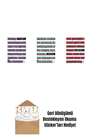 A ! Etika + Parçalanmış Divan + Yenilgiler Tarihi + Okuma Sticker'ları
