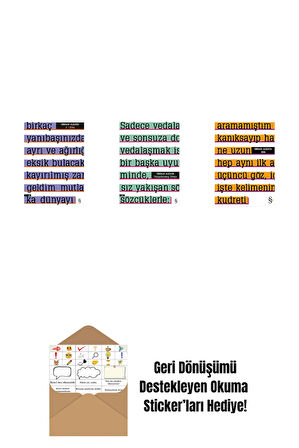 A ! Etika + Parçalanmış Divan + Altı + Okuma Sticker'ları