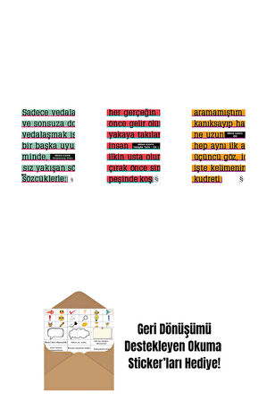 Parçalanmış Divan + Yenilgiler Tarihi + Altı + Okuma Sticker'ları