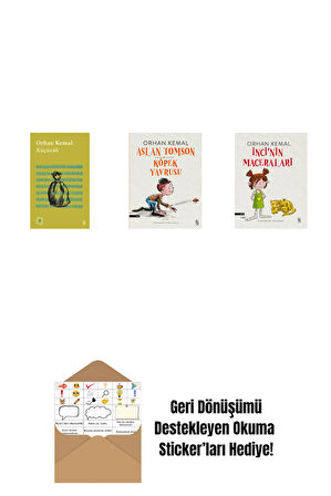 Everest Açıkhava 13 - Küçücük + Aslan Tomson - Köpek Yavrusu + İnci'nin Maceraları + Okuma Sticker'ları