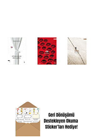 Güneş Kalır Bir Başına + Kör + Evvel + Okuma Sticker'ları