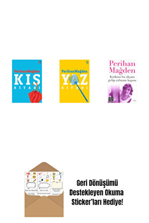 Kış Kitabı + Yaz Kitabı + Korkma Bu Akşam Gelip Çalmam Kapını + Okuma Sticker'ları