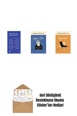 Everest Açıkhava 1 - Sabahattin Ali Seçme Öyküler + Kağnı / Ses + Değirmen + Okuma Sticker'ları