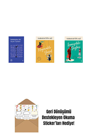 Everest Açıkhava 1 - Sabahattin Ali Seçme Öyküler + Kuyucaklı Yusuf + İçimizdeki Şeytan + Okuma Sticker'ları