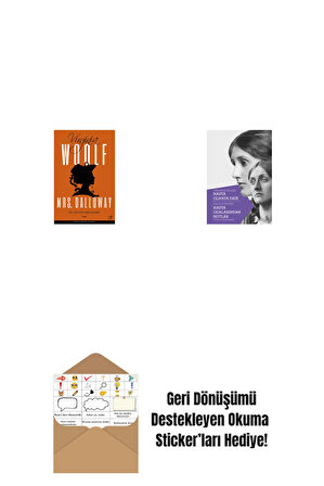 Mrs.Dalloway + Hasta Olmaya Dair Hasta Odalarından Notlar + Okuma Sticker'ları