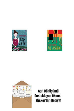 Kırık Zarlar + Kız Ayakları + Okuma Sticker'ları