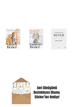 Yaşamasız + Bay Muannit Sahtegi'nin Notları + Manzumeler (Ciltli) + Okuma Sticker'ları