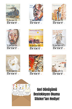 Vüsat O. Bener 9 Kitap Set + Okuma Sticker'ları