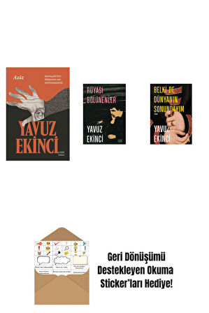 Aziz + Rüyası Bölünenler + Belki de Dünyanın Sonundayım + Okuma Sticker'ları