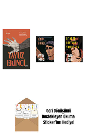 Aziz + Günün Birinde + Belki de Dünyanın Sonundayım + Okuma Sticker'ları