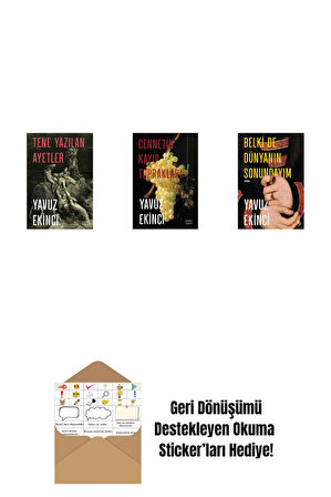 Tene Yazılan Ayetler + Cennetin Kayıp Toprakları + Belki de Dünyanın Sonundayım + Okuma Sticker'ları