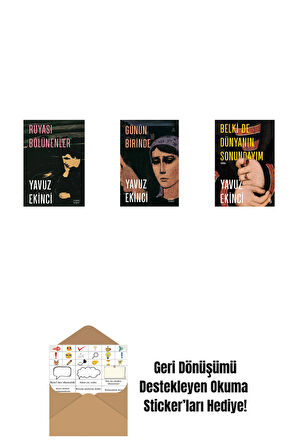 Rüyası Bölünenler + Günün Birinde + Belki de Dünyanın Sonundayım (Ciltli) + Okuma Sticker'ları