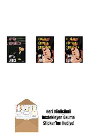 Rüyası Bölünenler + Belki de Dünyanın Sonundayım (Ciltli) + Belki de Dünyanın Sonundayım + Okuma Sticker'ları