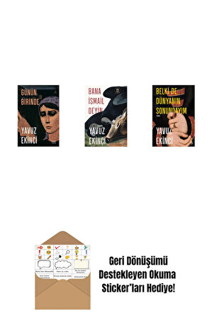 Günün Birinde + Bana İsmail Deyin + Belki de Dünyanın Sonundayım (Ciltli) + Okuma Sticker'ları