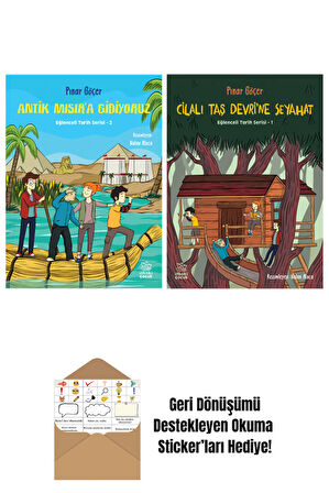 Antik Mısır’a Gidiyoruz – Eğlenceli Tarih Serisi 2 + Cilalı Taş Devri’ne Seyahat – Eğlenceli Tarih Serisi 1