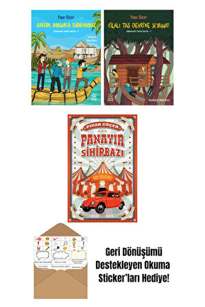 Antik Mısır’a Gidiyoruz – Eğlenceli Tarih Serisi 2 + Cilalı Taş Devri’ne Seyahat – Eğlenceli Tarih Serisi 1 + Panayır Sihirbazı