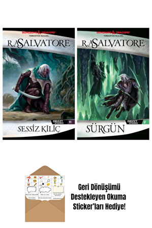 Sessiz Kılıç – Drizzt Efsanesi 11. Kitap + Sürgün – Drizzt Efsanesi 2. Kitap