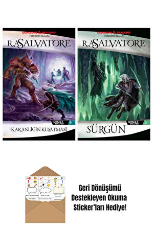 Karanlığın Kuşatması – Drizzt Efsanesi 9. Kitap + Sürgün – Drizzt Efsanesi 2. Kitap