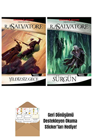 Yıldızsız Gece – Drizzt Efsanesi 8. Kitap + Sürgün – Drizzt Efsanesi 2. Kitap