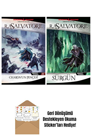 Charon’un Pençesi – Drizzt Efsanesi 22. Kitap + Sürgün – Drizzt Efsanesi 2. Kitap