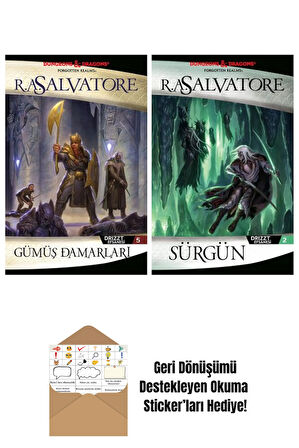 Gümüş Damarları – Drizzt Efsanesi 5. Kitap + Sürgün – Drizzt Efsanesi 2. Kitap