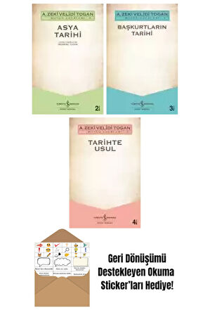 A. Zeki Velidi Togan 3 Kitap Seti + Okuma Sticker'ları