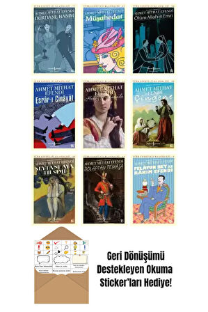 Ahmet Mithat Efendi 9 Kitap Seti + Okuma Sticker'ları
