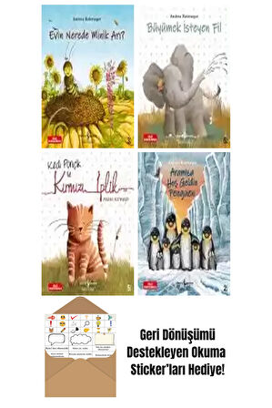 Andrea Reitmeyer 4 Kitap Seti + Okuma Sticker'ları