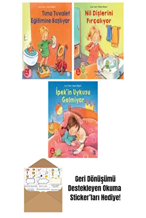 Anna Taube 3 Kitap Seti + Okuma Sticker'ları