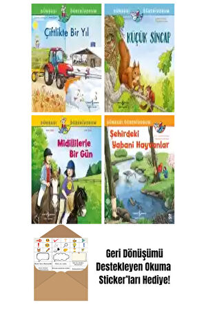 Anne Ebert 4 Kitap Seti + Okuma Sticker'ları