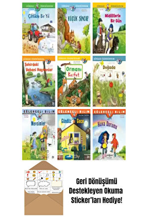 Anne Ebert 9 Kitap Seti + Okuma Sticker'ları