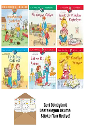 Annette Steinhauer 6 Kitap Seti + Okuma Sticker'ları