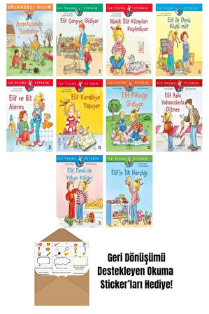 Annette Steinhauer 10 Kitap Seti + Okuma Sticker'ları