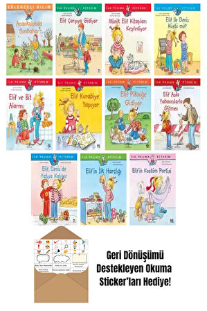 Annette Steinhauer 11 Kitap Seti + Okuma Sticker'ları