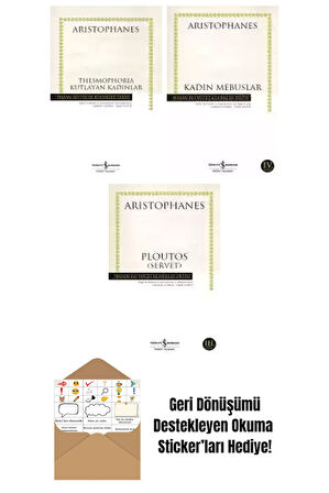 Aristophanes 3 Kitap Seti + Okuma Sticker'ları