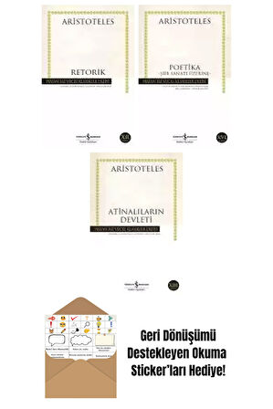 Aristoteles 3 Kitap Seti + Okuma Sticker'ları