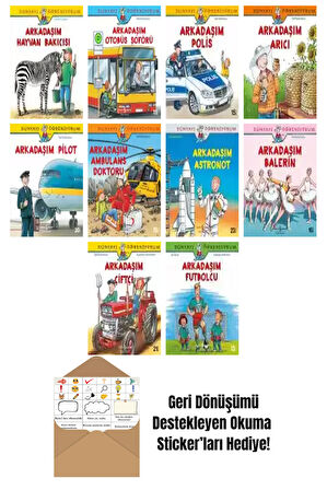 Ayça Sabuncuoğlu 10 Kitap Seti + Okuma Sticker'ları