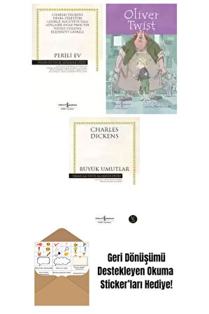 Charles Dickens 3 Kitap Seti + Okuma Sticker'ları
