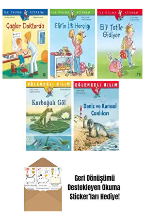 E. Gözde Dönmez 5 Kitap Seti + Okuma Sticker'ları
