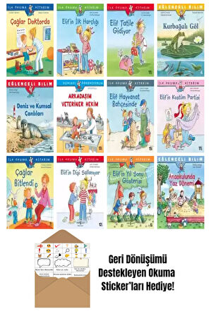 E. Gözde Dönmez 12 Kitap Seti + Okuma Sticker'ları